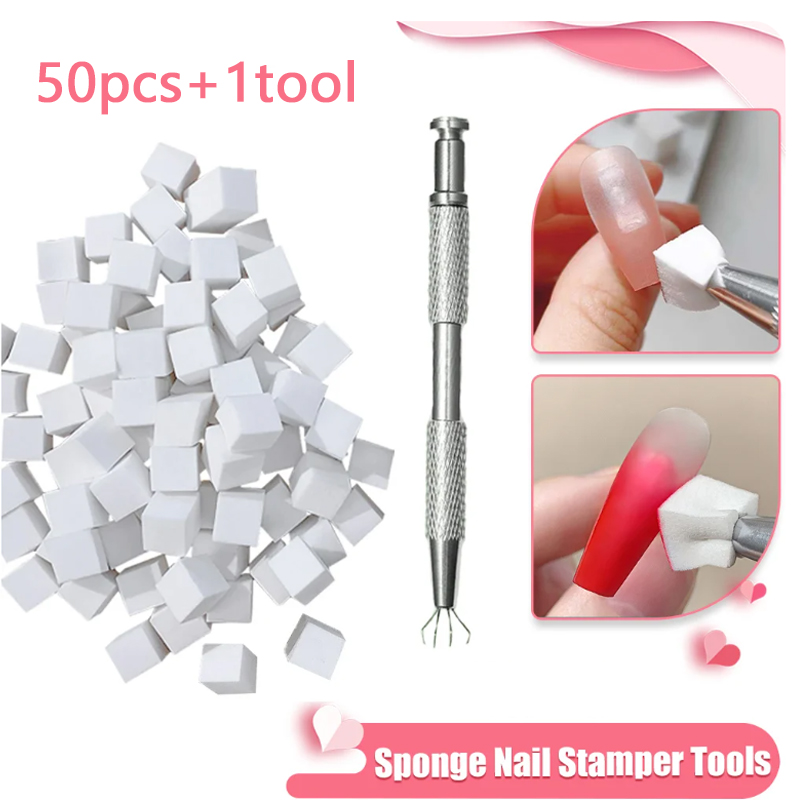 Dip Powder Nail - 50/150pcs Sponge Gradient Nail Art Stamper