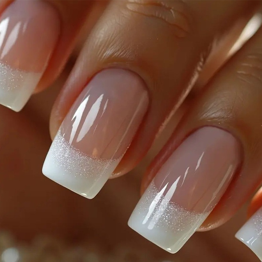 Press On Nail Set - 24pcs/set Medium Square fake nails for
