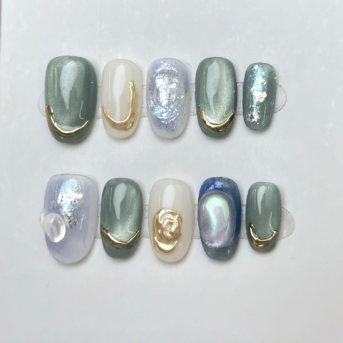10pcs Handmade Press On Nails  - Press On Nail Set review and price