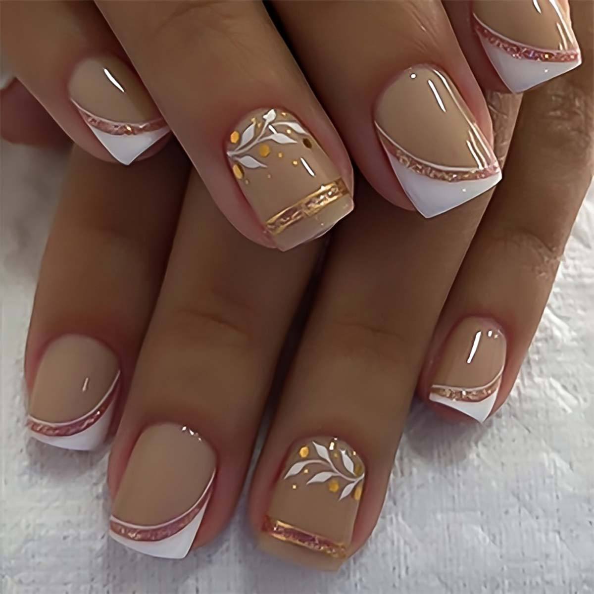 Nude Short Square Press On Nai - Press On Nail Set review and price