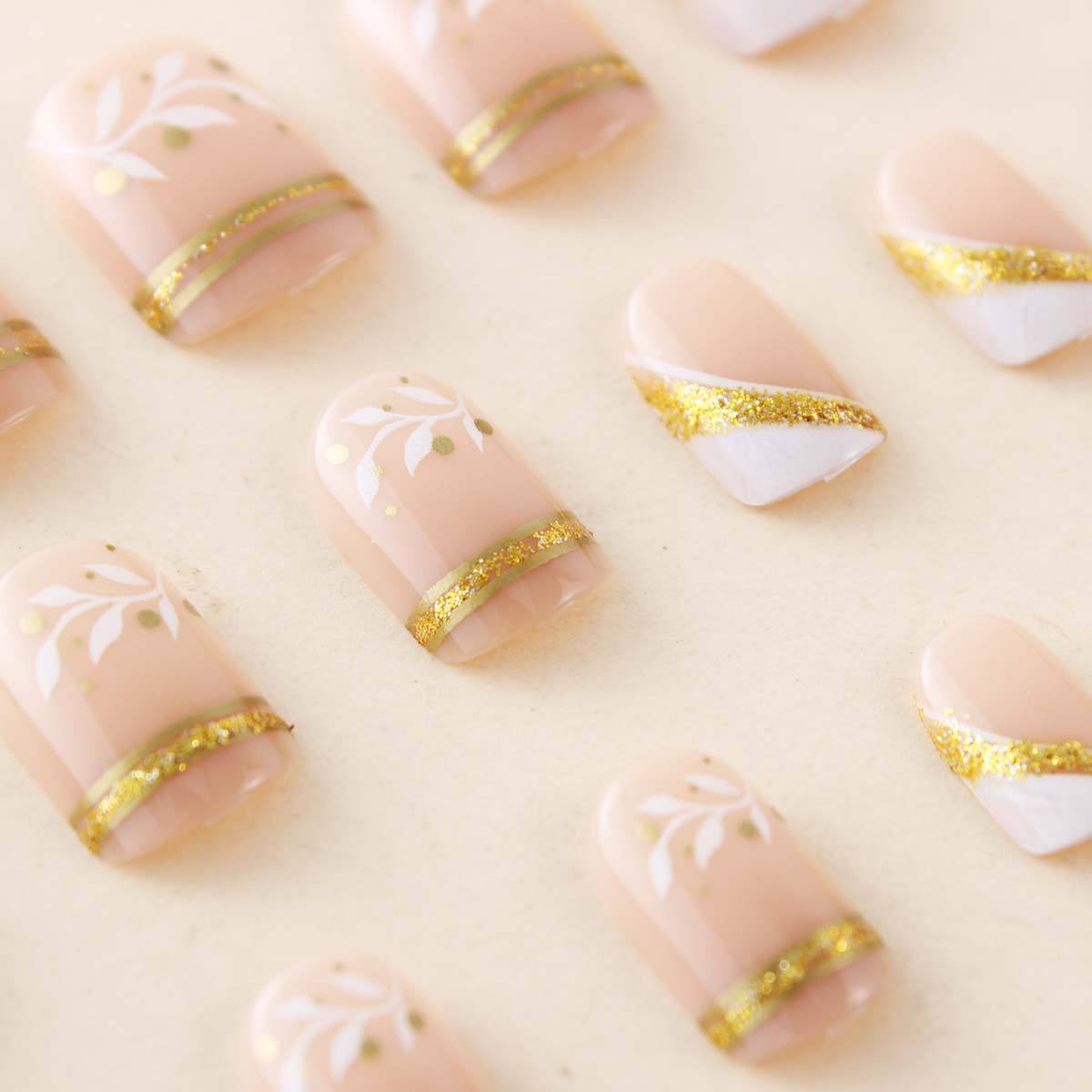Nude Short Square Press On Nai - Press On Nail Set review and price