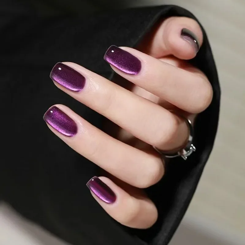 24 Pcs Fingernails Cat Eye Fak - Press On Nail Set review and price