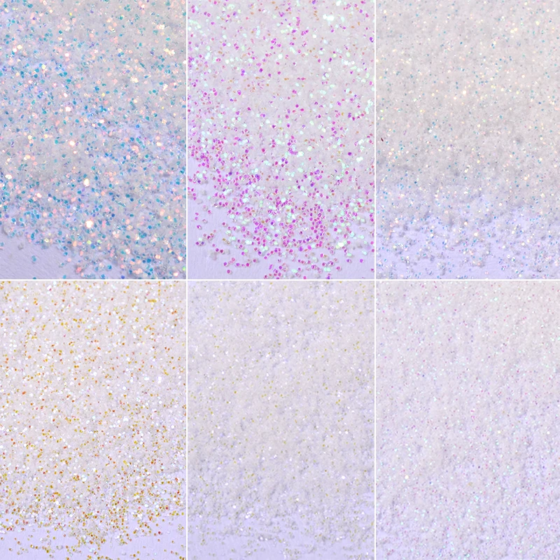 6pcs/set Unicorn Aurora White  - Dip Powder Nail review and price