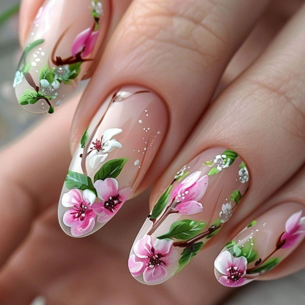 Short Almond Press on Nails 3D - Press On Nail Set review and price