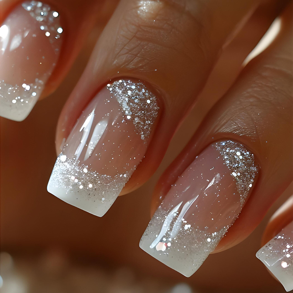 24pcs/set Medium Square fake n - Press On Nail Set review and price