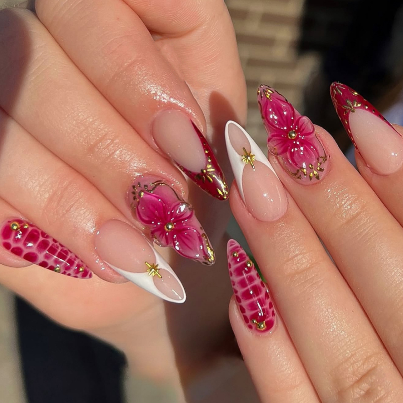24pcs Finished Almond Press on - Press On Nail Set review and price