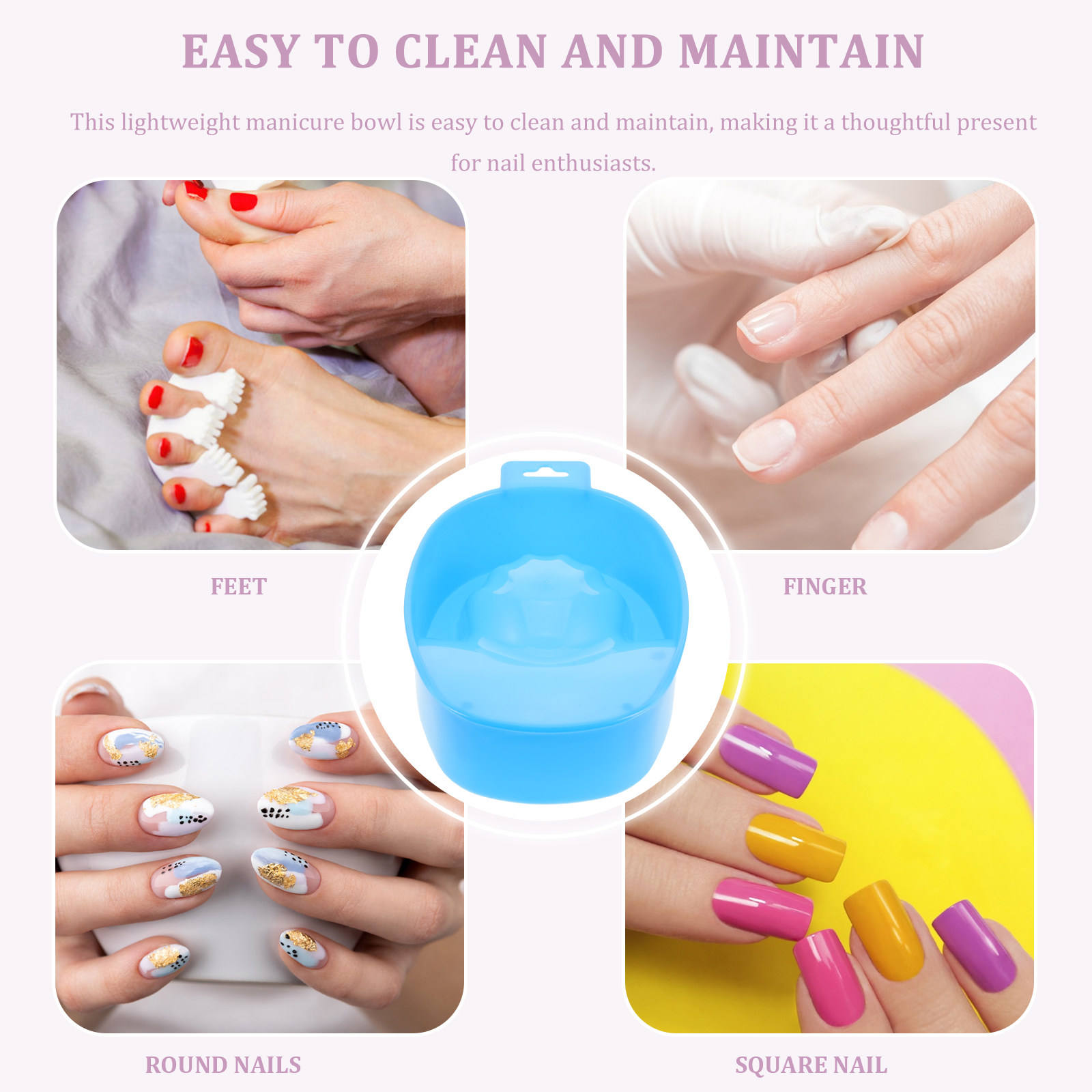 4Pcs Manicure Soaking Bowl Lig - Dip Powder Nail review and price