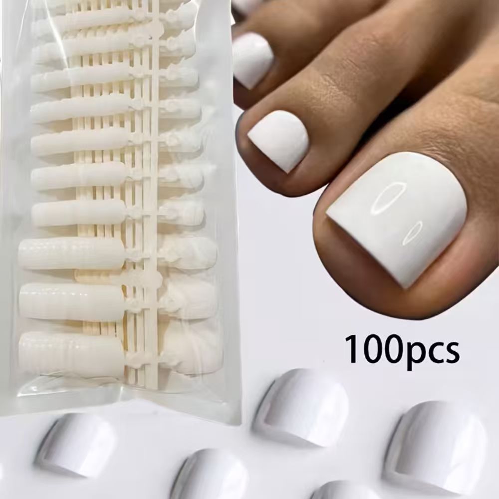 100pcs/Box French Tip Press-On - Press On Nail Set review and price