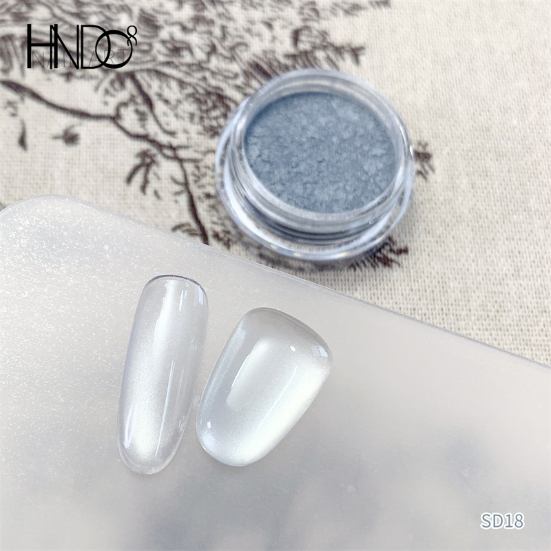 HNDO New Silver White 3D Cat E - Dip Powder Nail review and price