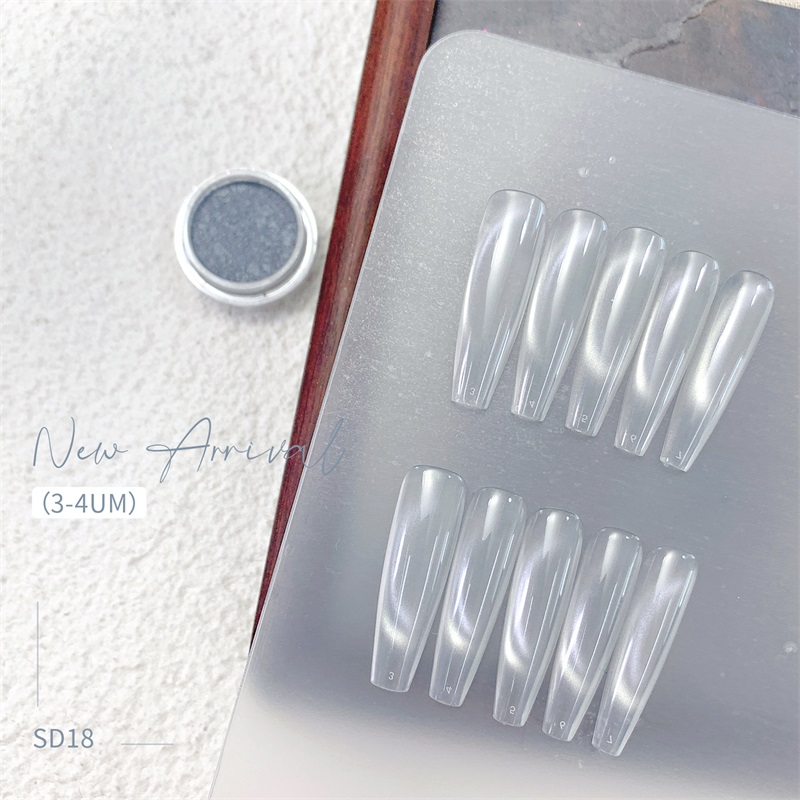 HNDO New Silver White 3D Cat E - Dip Powder Nail review and price