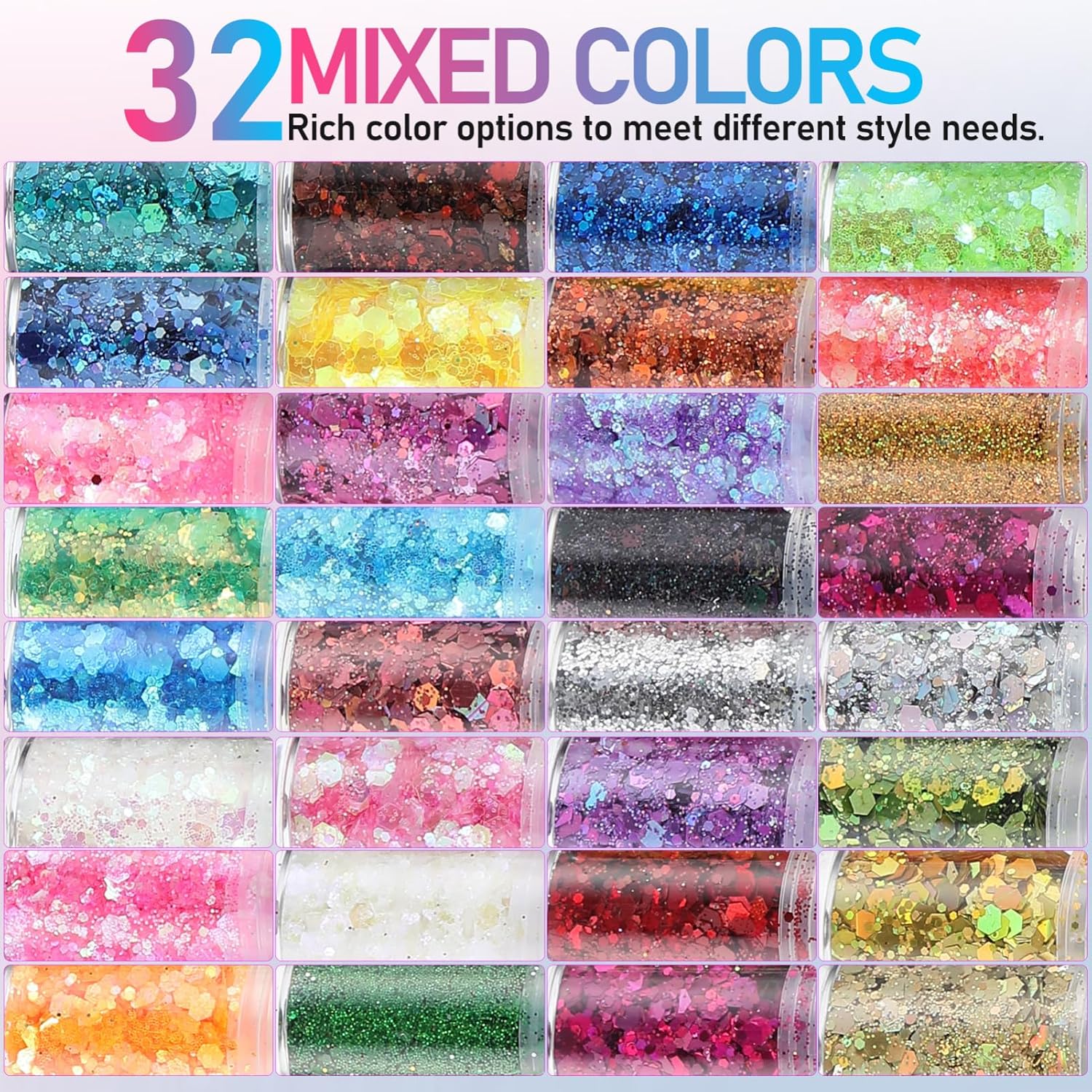 Holographic Chunky Glitter, 32 - Dip Powder Nail review and price