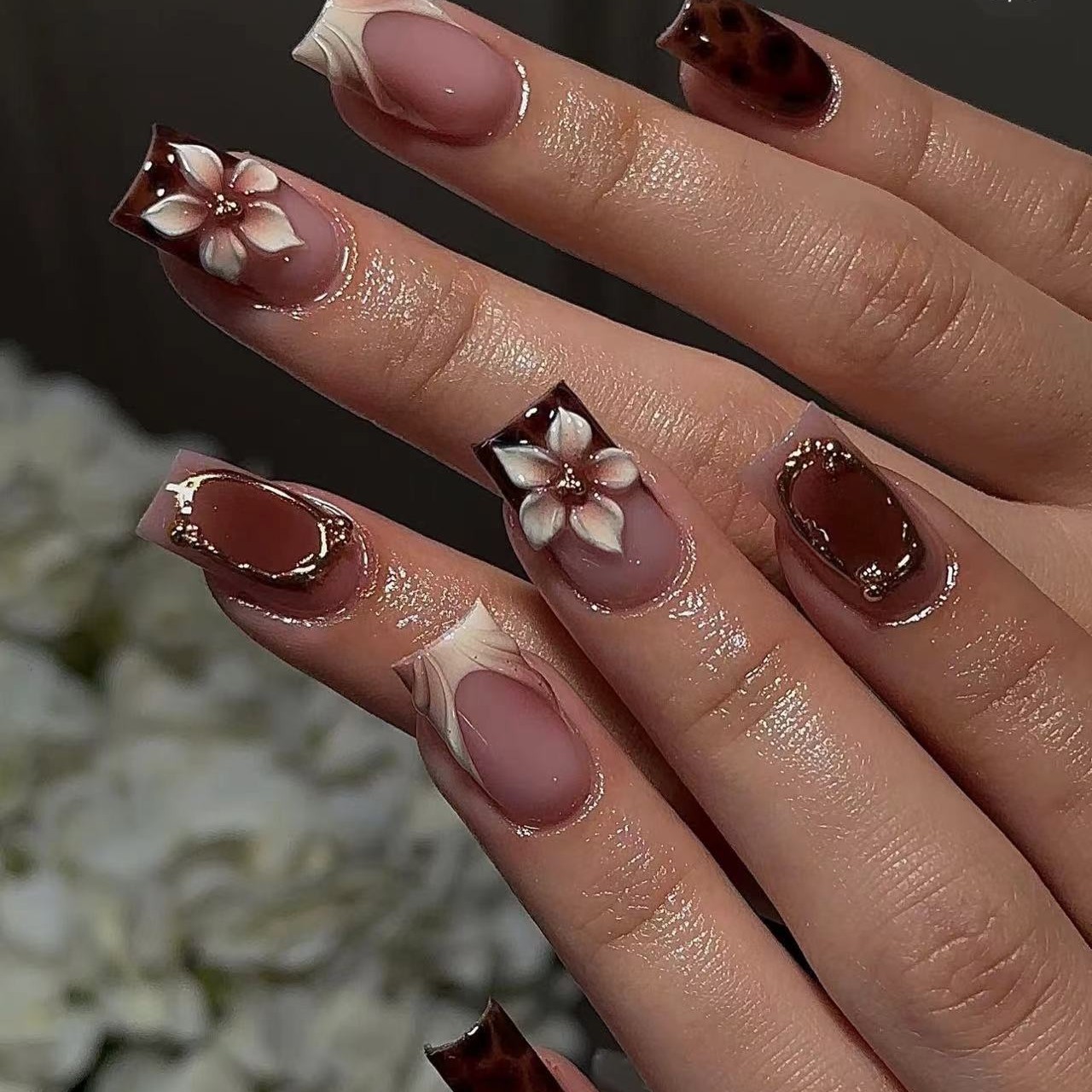 Short square fake nails for wo - Press On Nail Set review and price