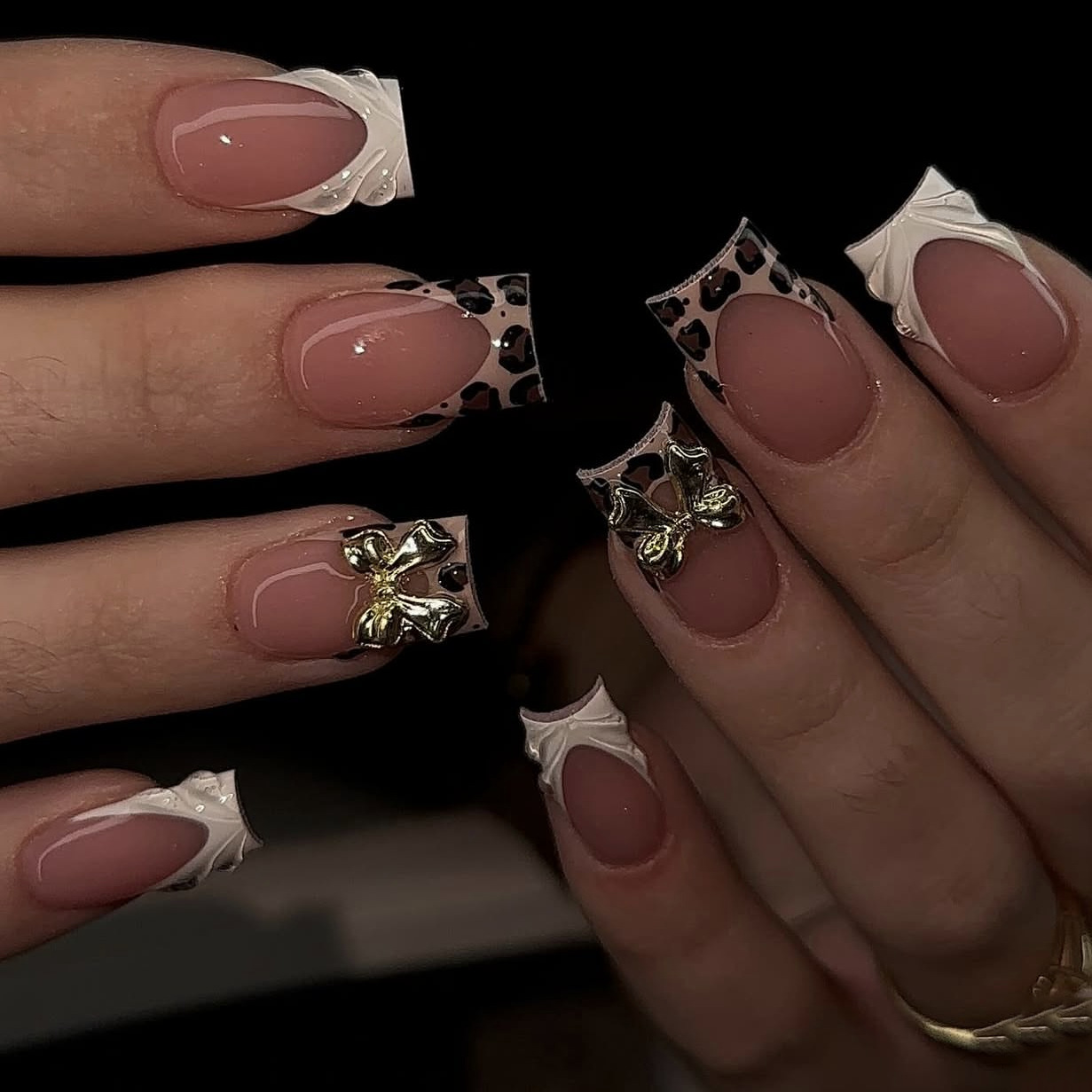 Short square fake nails for wo - Press On Nail Set review and price