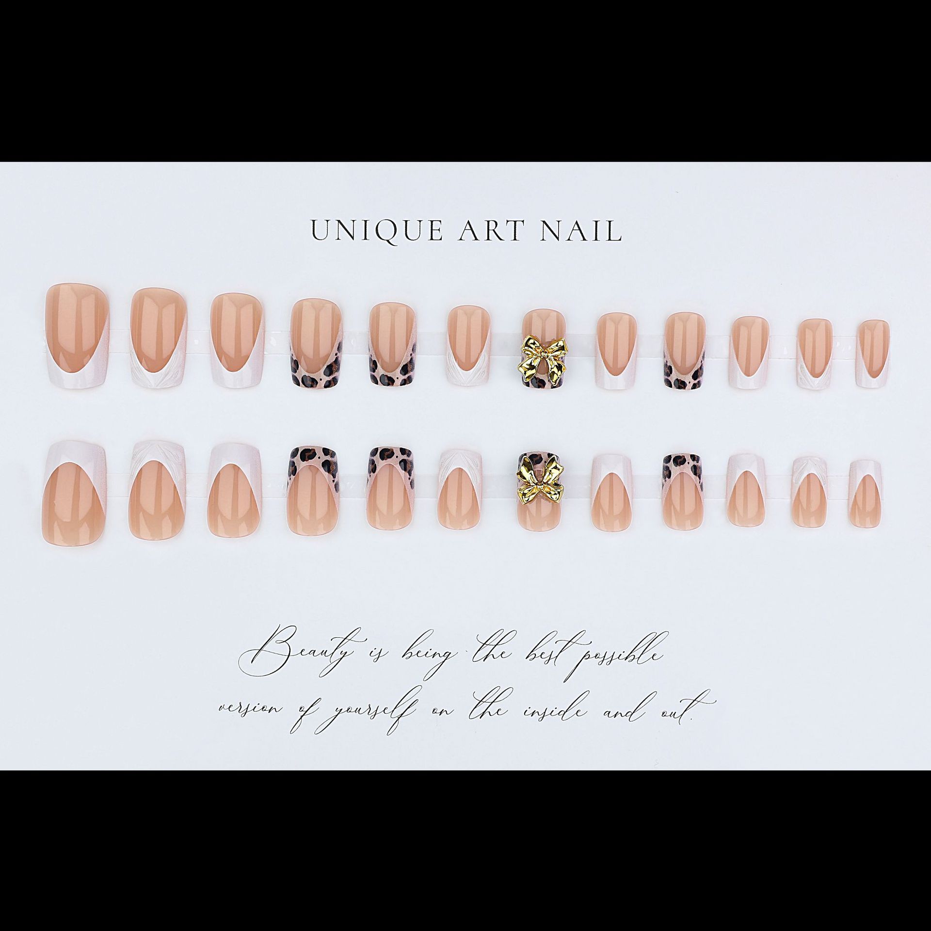 Short square fake nails for wo - Press On Nail Set review and price