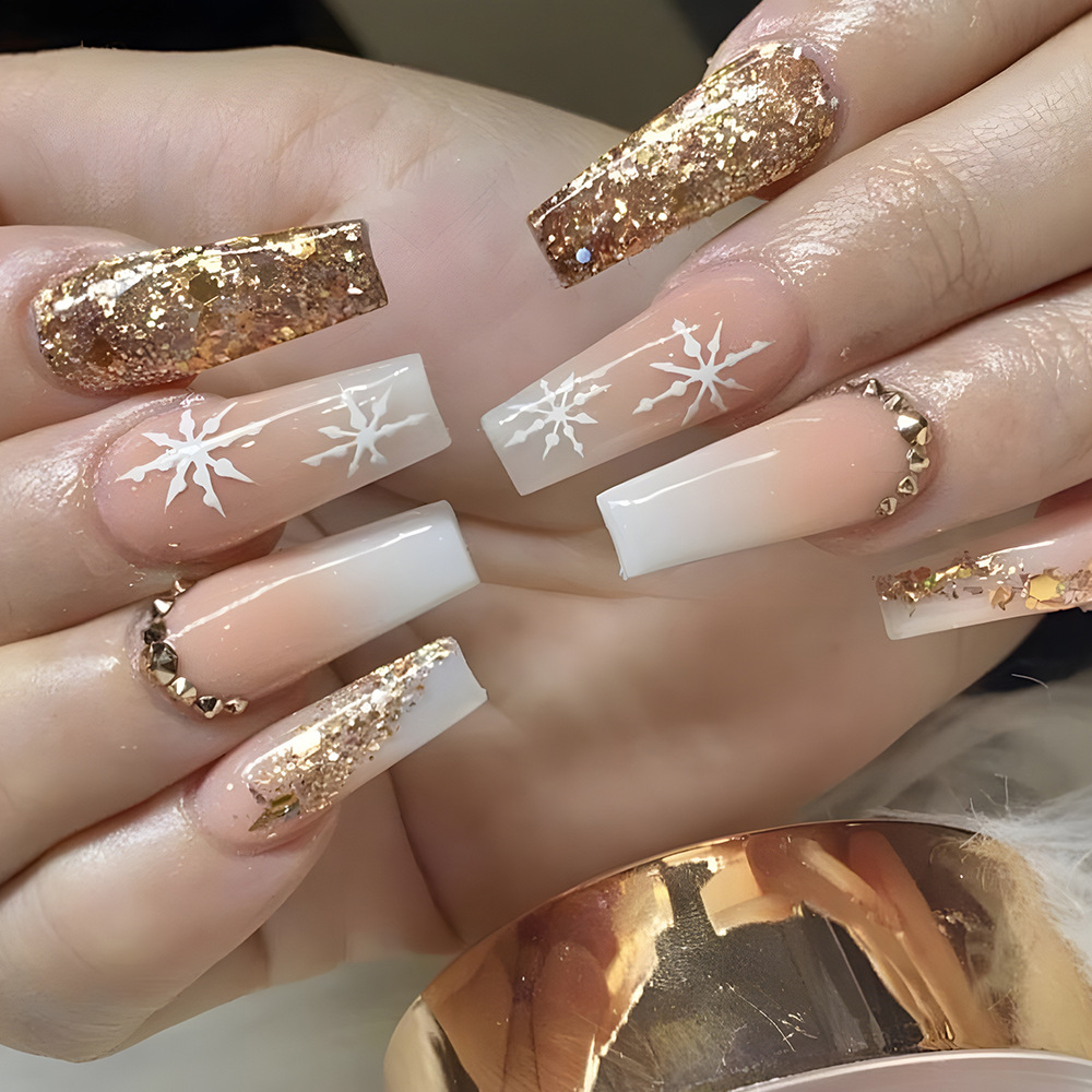 24pcs Flower Press on Nails Ar - Press On Nail Set review and price